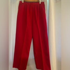 NWT Alfred Dunner red pants 16 petite